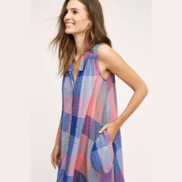 Holding Horses Ronan Plaid Sleeveless Dress HW9720 - Picture 10 of 10